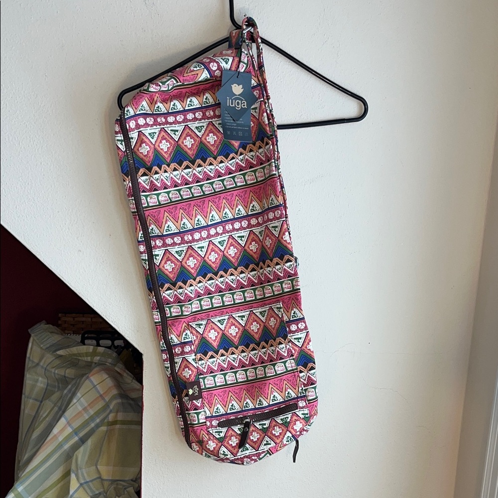 Iuga Geometric‎ Multicolor Yoga Bag NWT